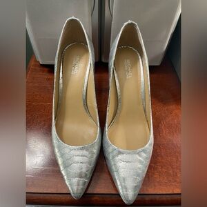 Michael Kors Metallic Silver Heels